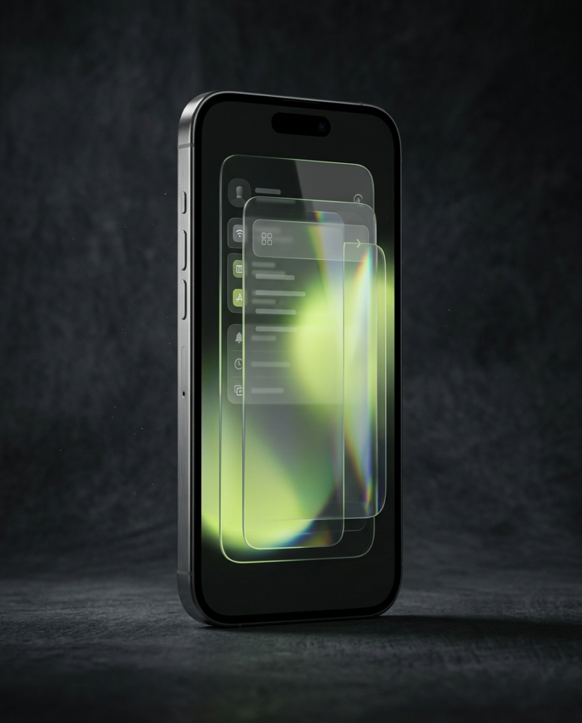 Liquid Glass: a camada de vidro que está redesenhando as telas em 2026